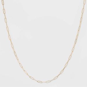 A New Day Paper Clip Chain Short Necklace